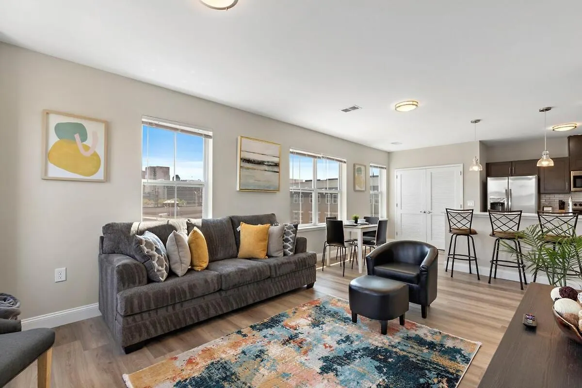 City Views 1Br Free-Parking- Easy Nyc Access Newark Apartment